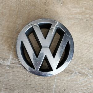 Volkswagen Chrome Clip On Front Grille Badge Emblem 2006-2011 Golf Or Jetta
